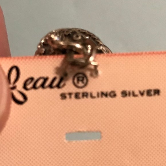 Sterling Silver Leaf Birthday Cake Charm - Picture 3 of 7